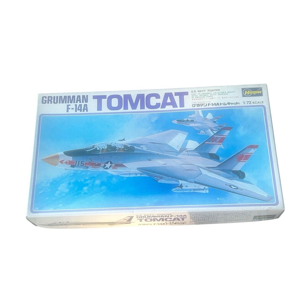 HASEGAWA GRUMMAN F-14A tomcat jet fighter1:72 scale model kit JS-134